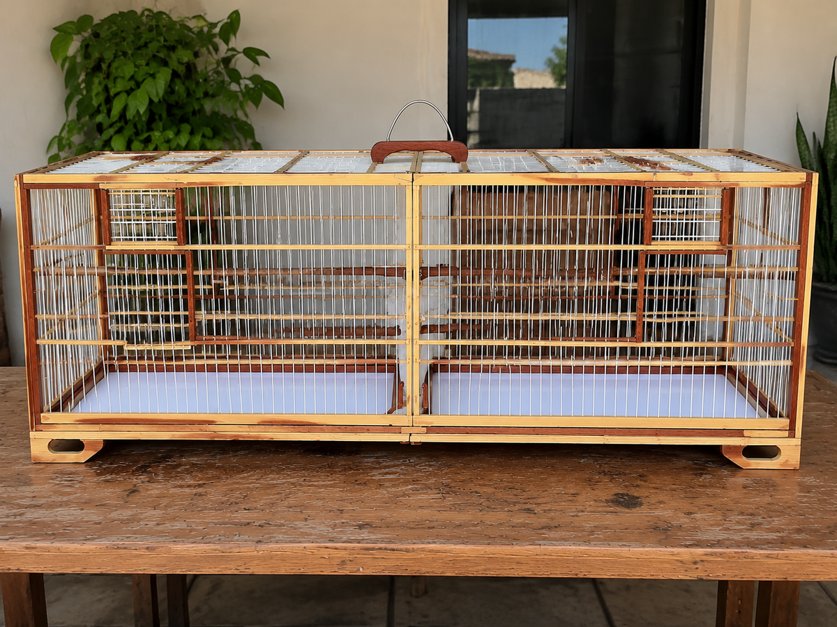Gaiola Premium de Reprodução 2 Metros – Divisória Removível para Casal de Aves