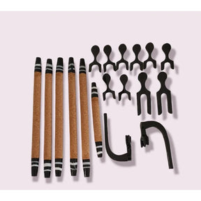 Kit Poleiro Luxo, Com Cortiça Para Trinca-ferro