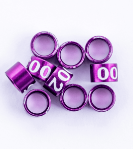 Anilhas Fechadas de Alumínio 3.0mm Numeradas 1 a 20 - Pact c/ 20und | Anilhas Capri