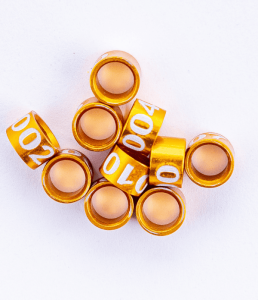 Anilhas Fechadas de Alumínio 3.2mm Numeradas - Pact c/ 20und | Anilhas Capri