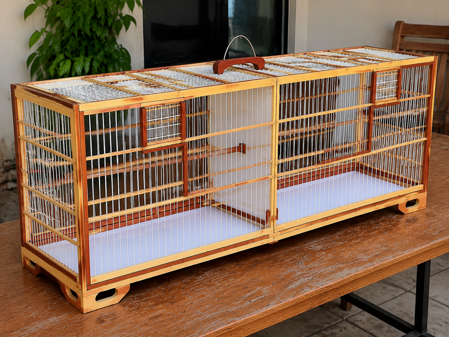 Gaiola Premium de Reprodução 2 Metros – Divisória Removível para Casal de Aves