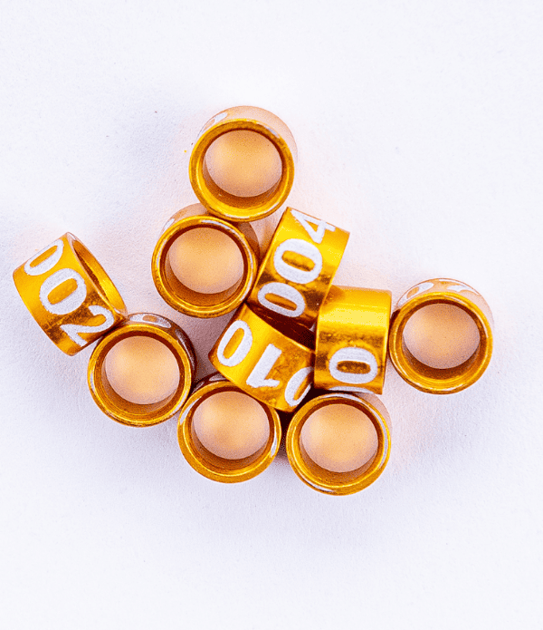 Anilhas Fechadas de Alumínio 3.0mm Numeradas 1 a 20 - Pact c/ 20und | Anilhas Capri
