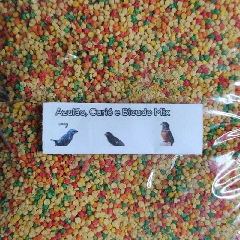 Curió, Azulão e Bicudo Alimento Completo para Pássaros (500g)