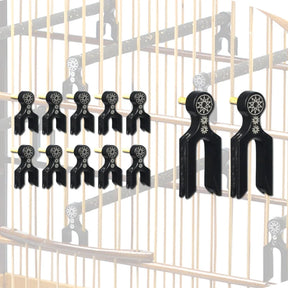 Cabeça de Poleiros Pra Gaiolas de Malha Fina e Malha Larga de Coleiro e Trinca-Ferro e Demais Luxo