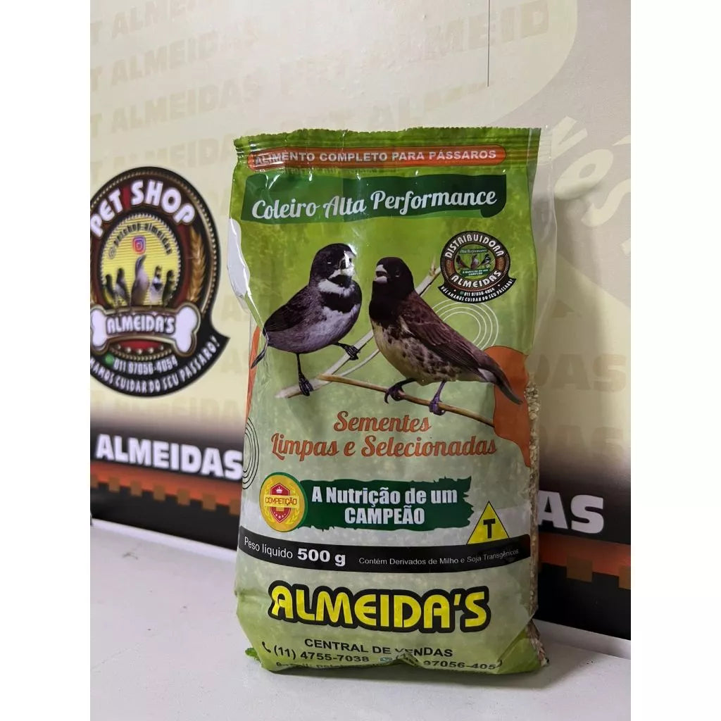 Kit - 1 Coleiro Alta Performance 500g + 1 Canjiquinha 220g