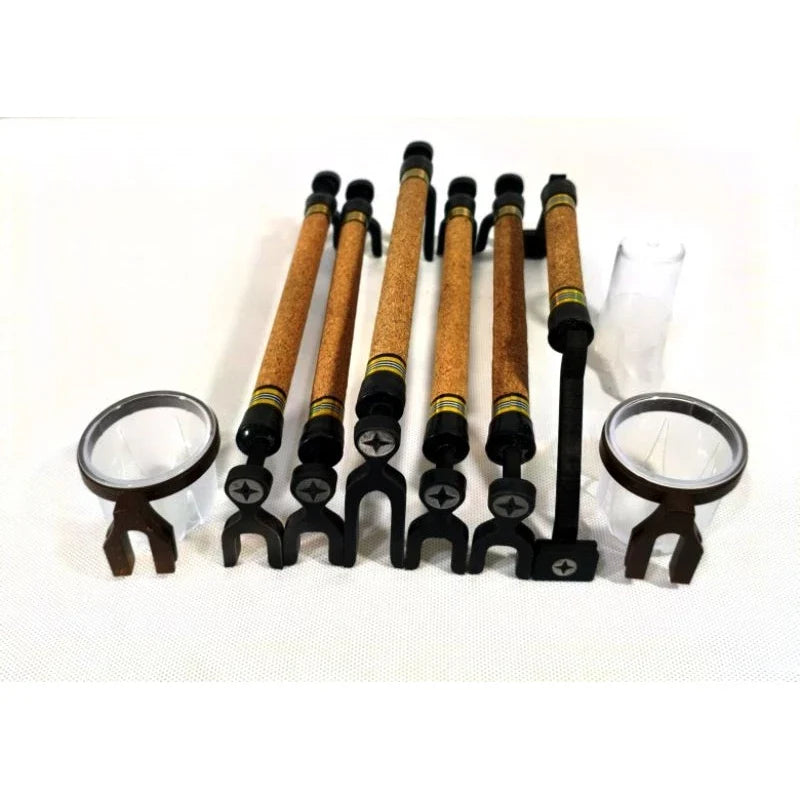 Kit Poleiros De Regulagem Trinca Ferro Luxo! Presilhas de acrílico!!!!