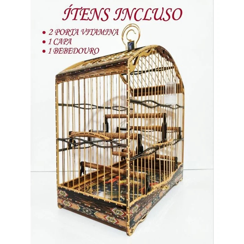 Gaiola De Trinca Ferro/Pixarro 4.5 Fundo Removível!