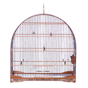 Gaiola nº 8 Luxo Marchetada Malha Fina - Teca