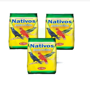 Ração Biotron Nativos 1kg - Trinca Ferro, Sabiá, Azulão, Passaro preto