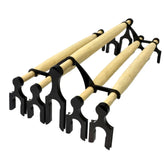 Kit de Poleiros Ajustáveis para Gaiola de Trinca Ferro (Torneio) - Liso - 5 Peças